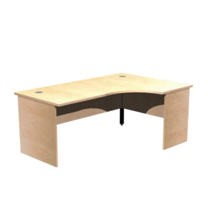 Panel Leg Desk Workstations – Right Hand Crescent