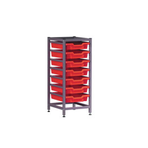 TecniStor Static Low Storage Units – 1 column static tray unit