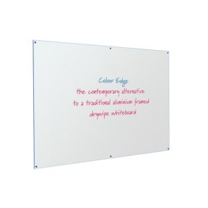 Coloured Edged Frameless Whiteboard