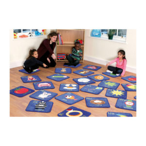 Alphabet Mini Placement Rugs