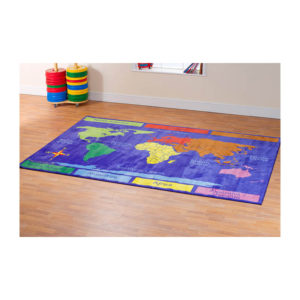 World Map Carpet