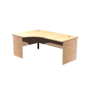 Panel Leg Desk Workstations – Left Hand Crescent