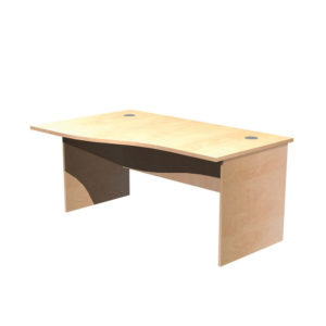 Panel Leg Desk Workstations – Left Hand Wave